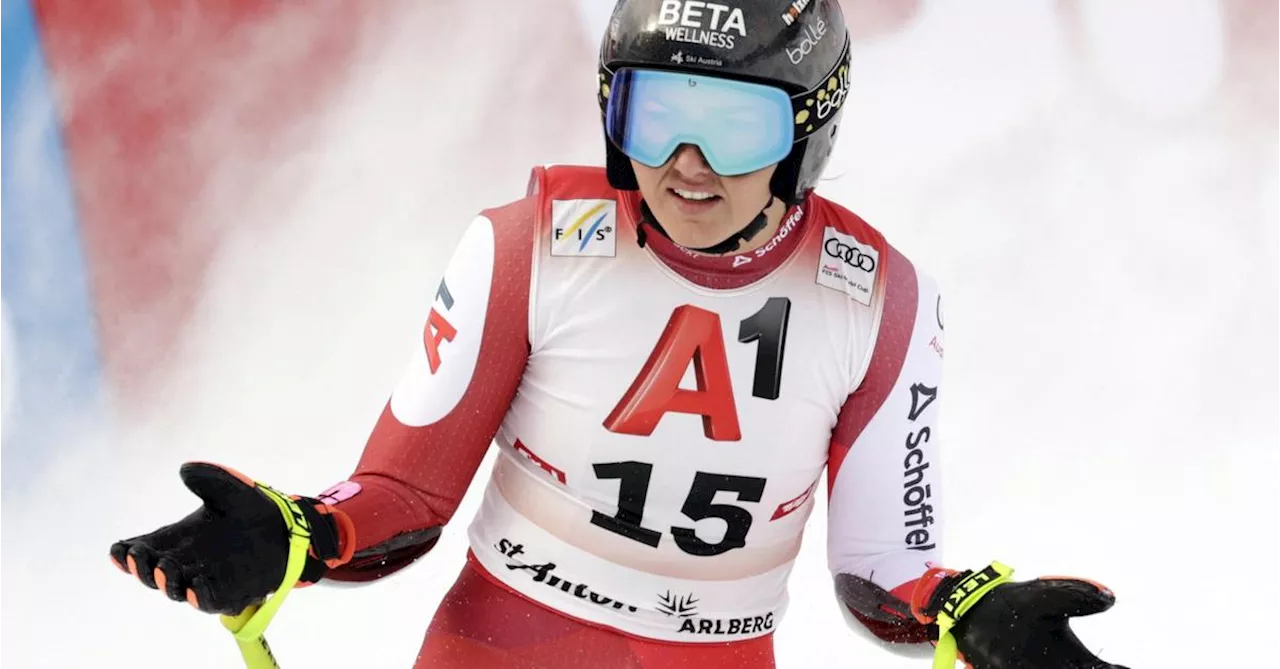 Venier auf dem zweiten Platz im Super-G von St. Anton