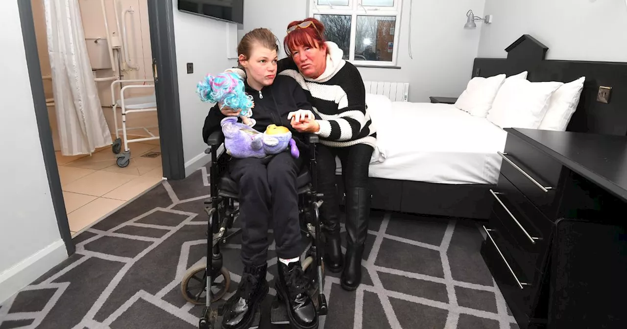 'I had to take my disabled daughter to a hotel so she could shower