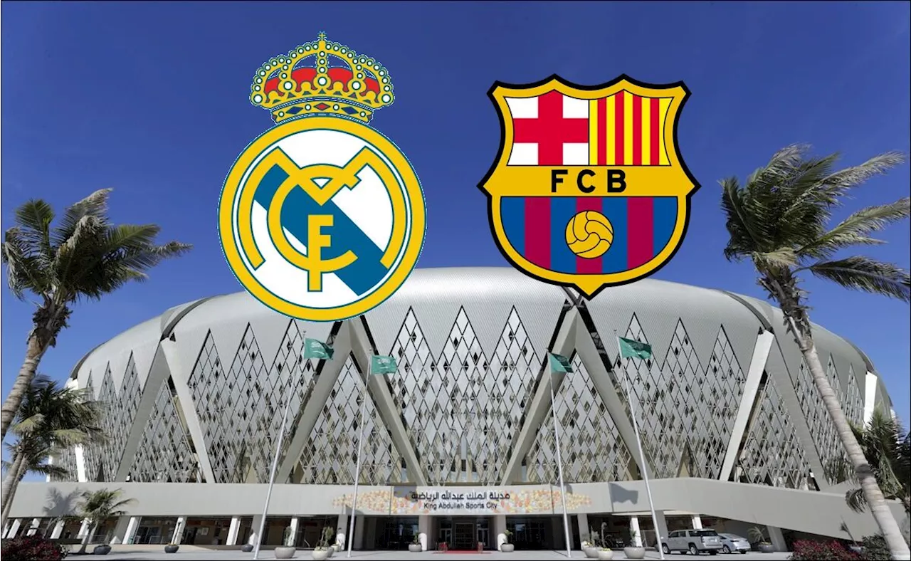 Real Madrid vs Barcelona; horario y canales para ver EN VIVO la final de la Supercopa de España