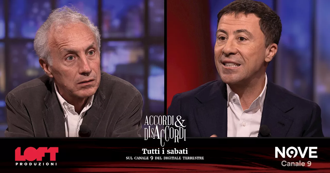 Scontro tra Travaglio e Bocchino (Nove): “Salvini non è un ottimo ministro di niente, è un…