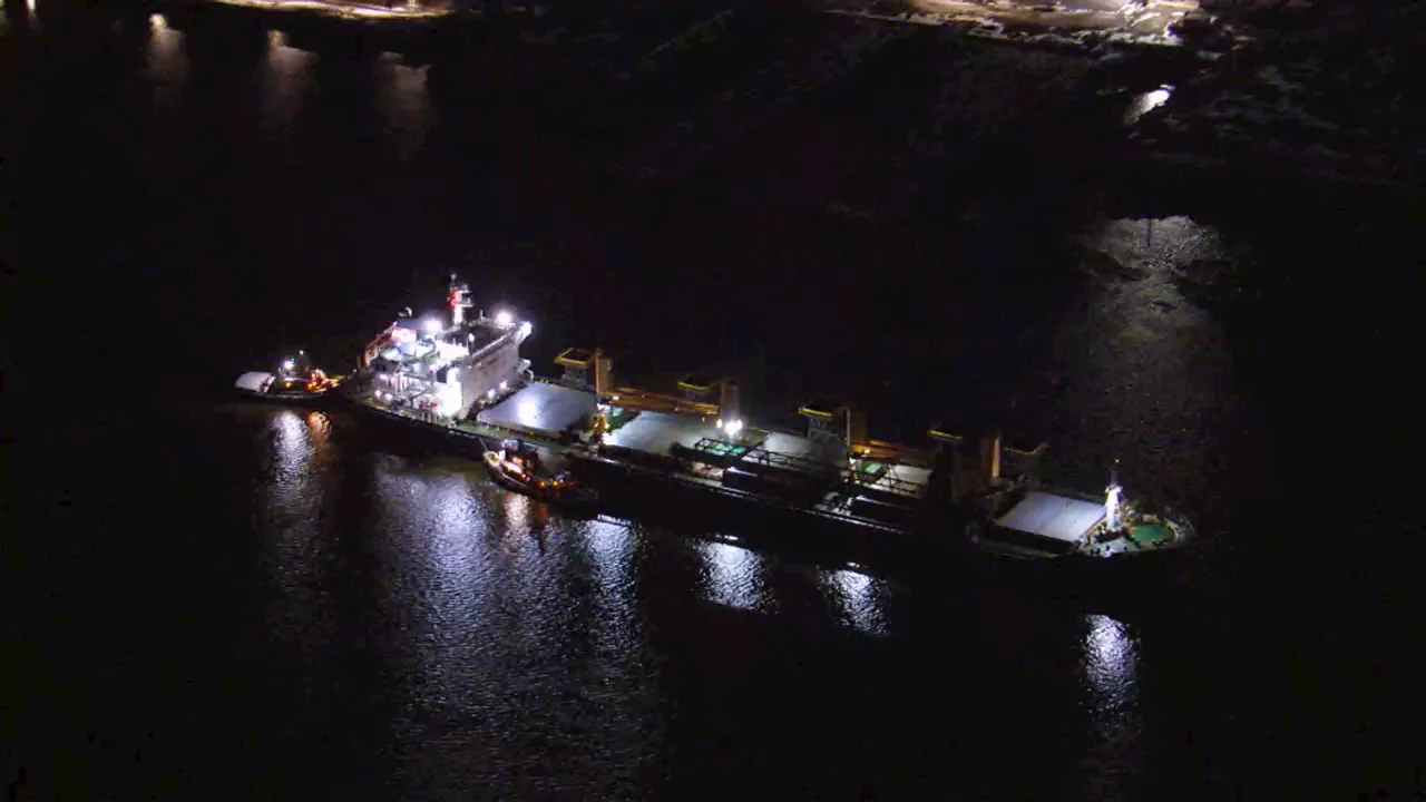 Cargo ship re-floated after getting stuck in Delaware River: 'We still have work to do'