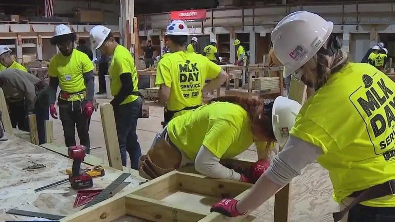 MLK Jr Day of Service: New Philadelphia carpenters volunteer services for benefit of city