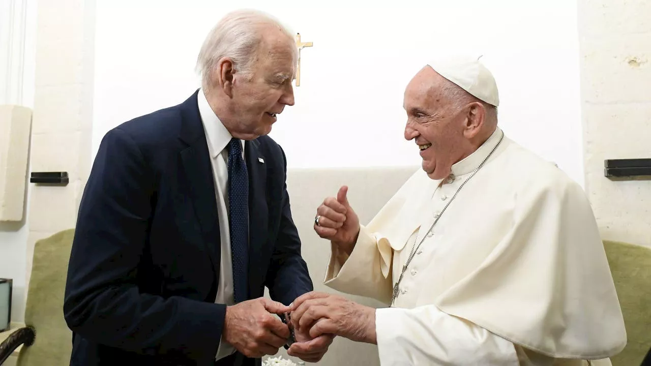 Biden Presents Pope Francis with Presidential Medal of Freedom