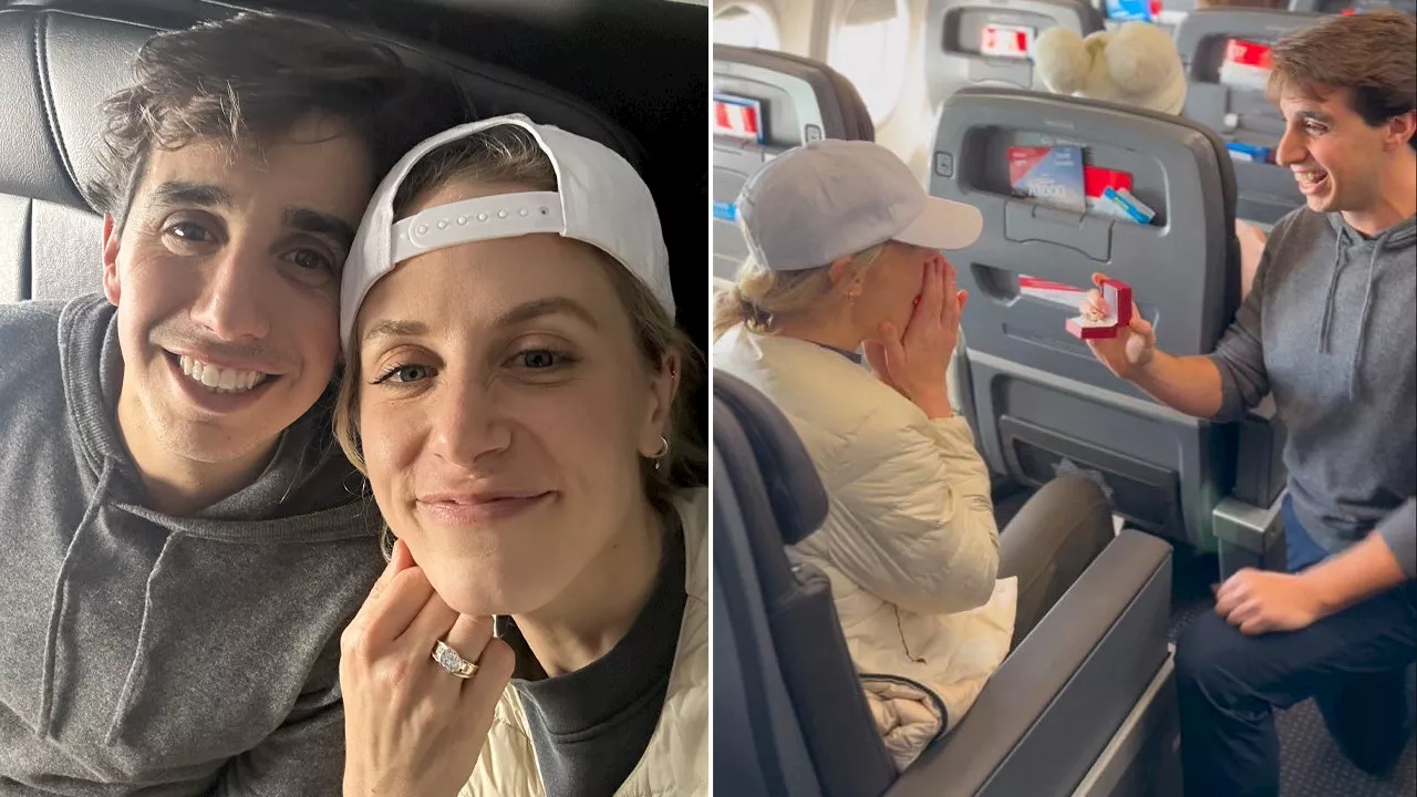 Man Proposes to Girlfriend Mid-Flight Inspired by 'The Wedding Singer'