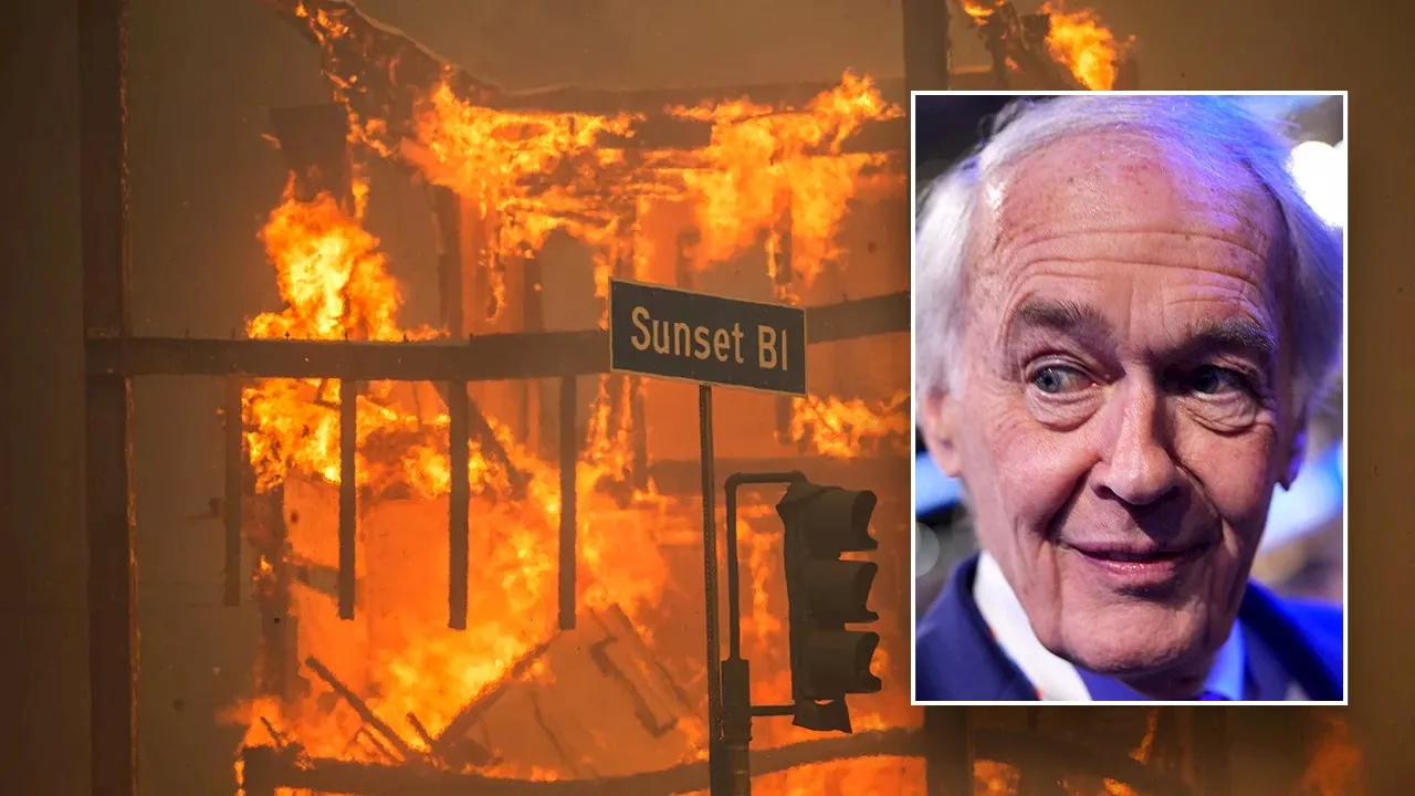 Markey Blames Climate Crisis for California Fires, Warns of AI's Impact