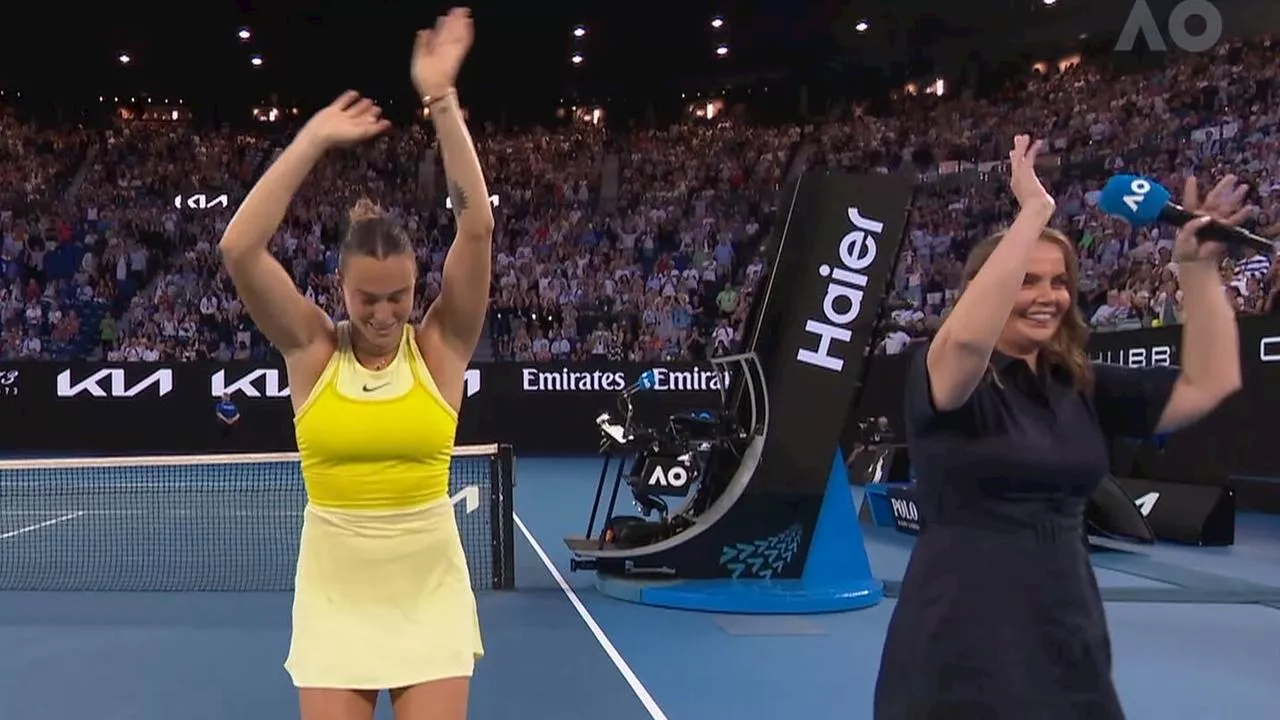 Aryna Sabalenka and Jelena Dokic Break Into Bizarre Post-Match Dance