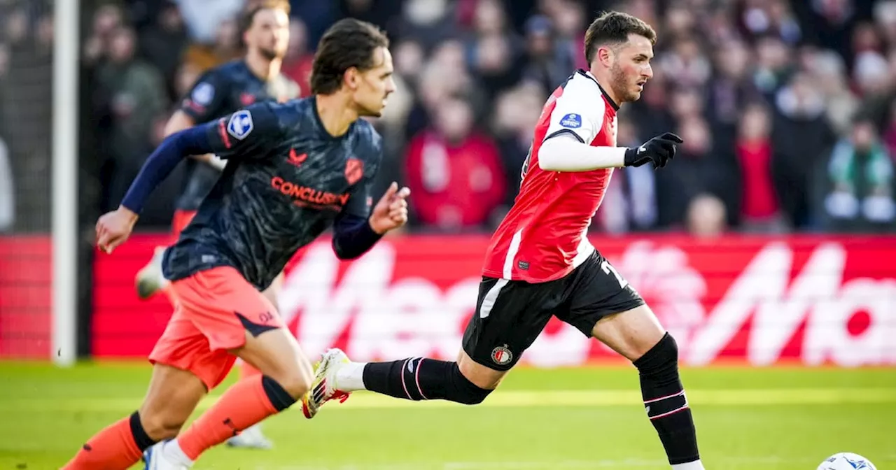 Santiago Gimenez anota, pero no evita la derrota de Feyenoord ante Utrecht y se alejan de la cima en Eredivisie