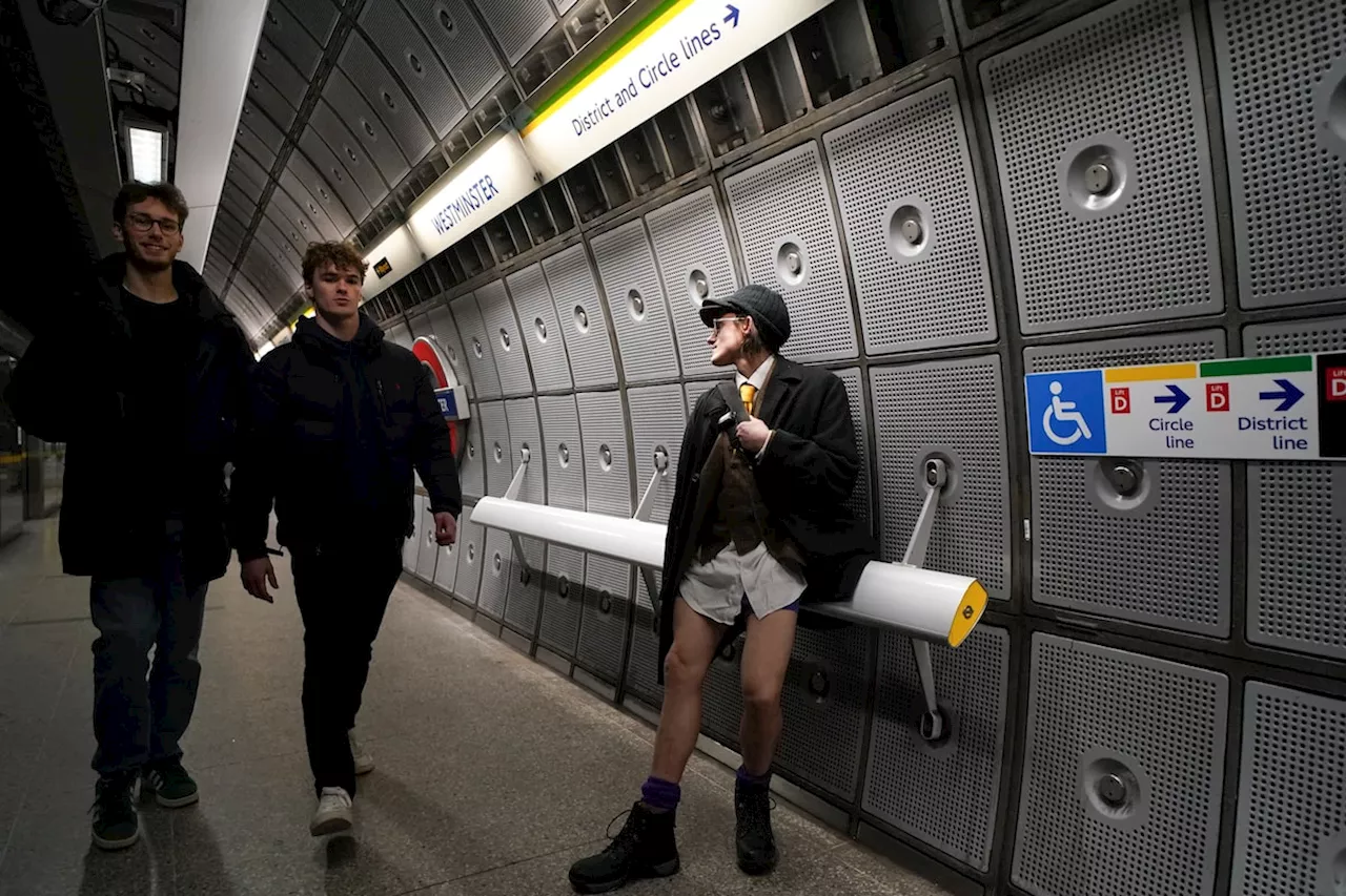 Londoners Ditch Trousers for Annual Tube Ride