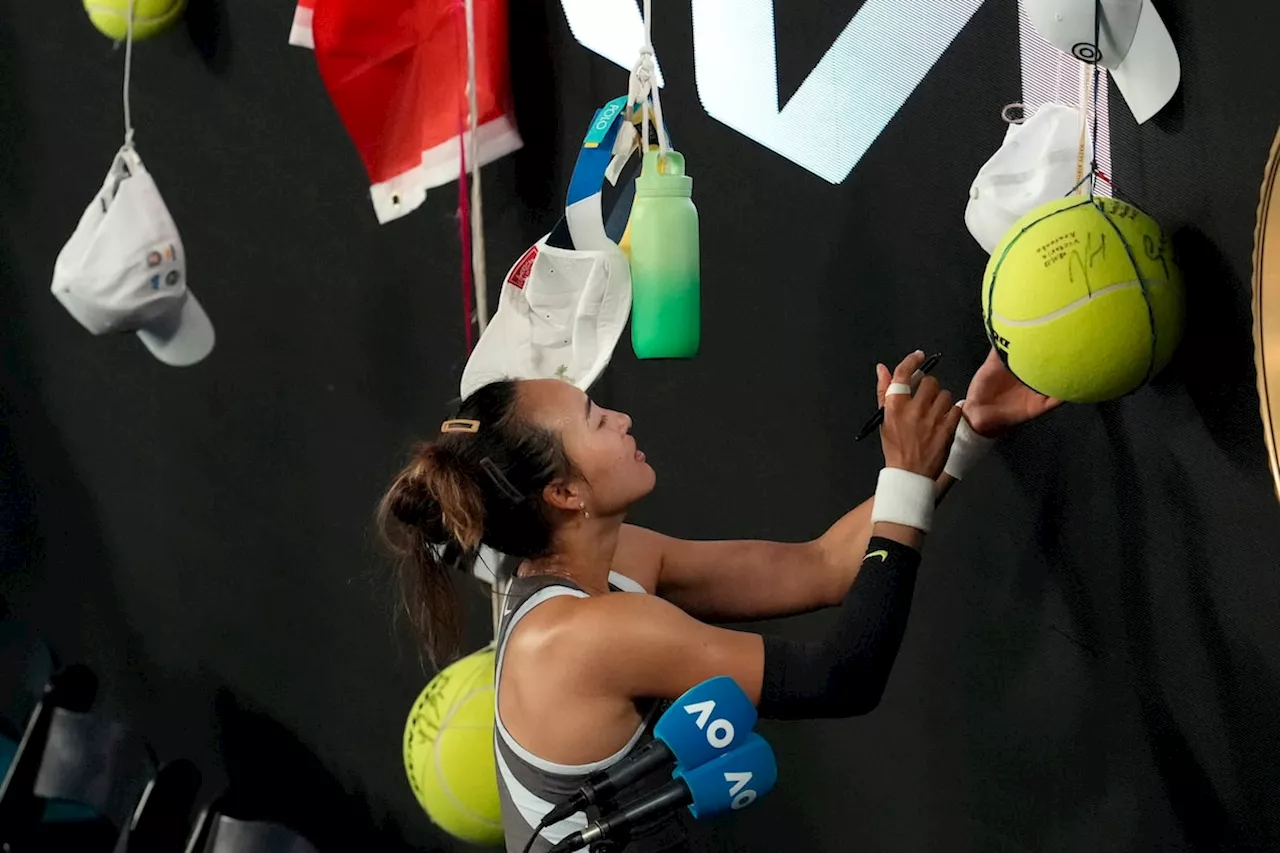 Olympic champ Zheng Qinwen starts her bid for another final on a rainy Day 1