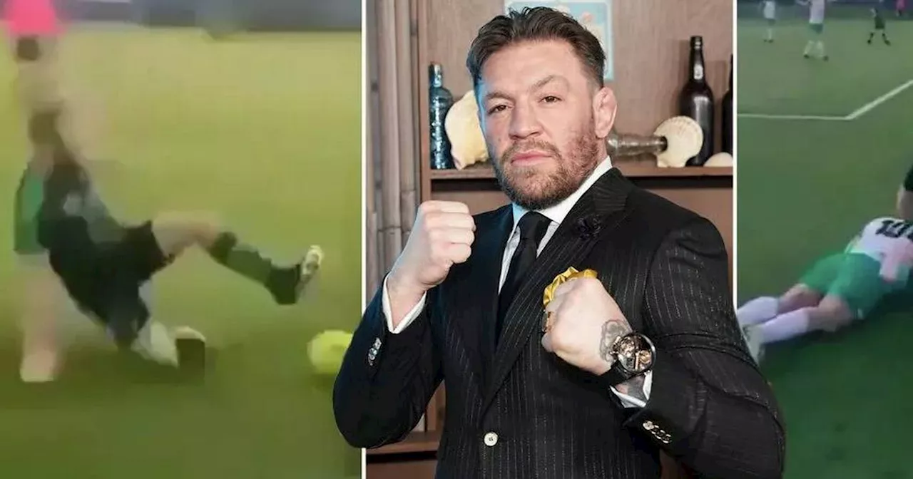 Conor McGregor the butt of jokes on social media after lining out for local team