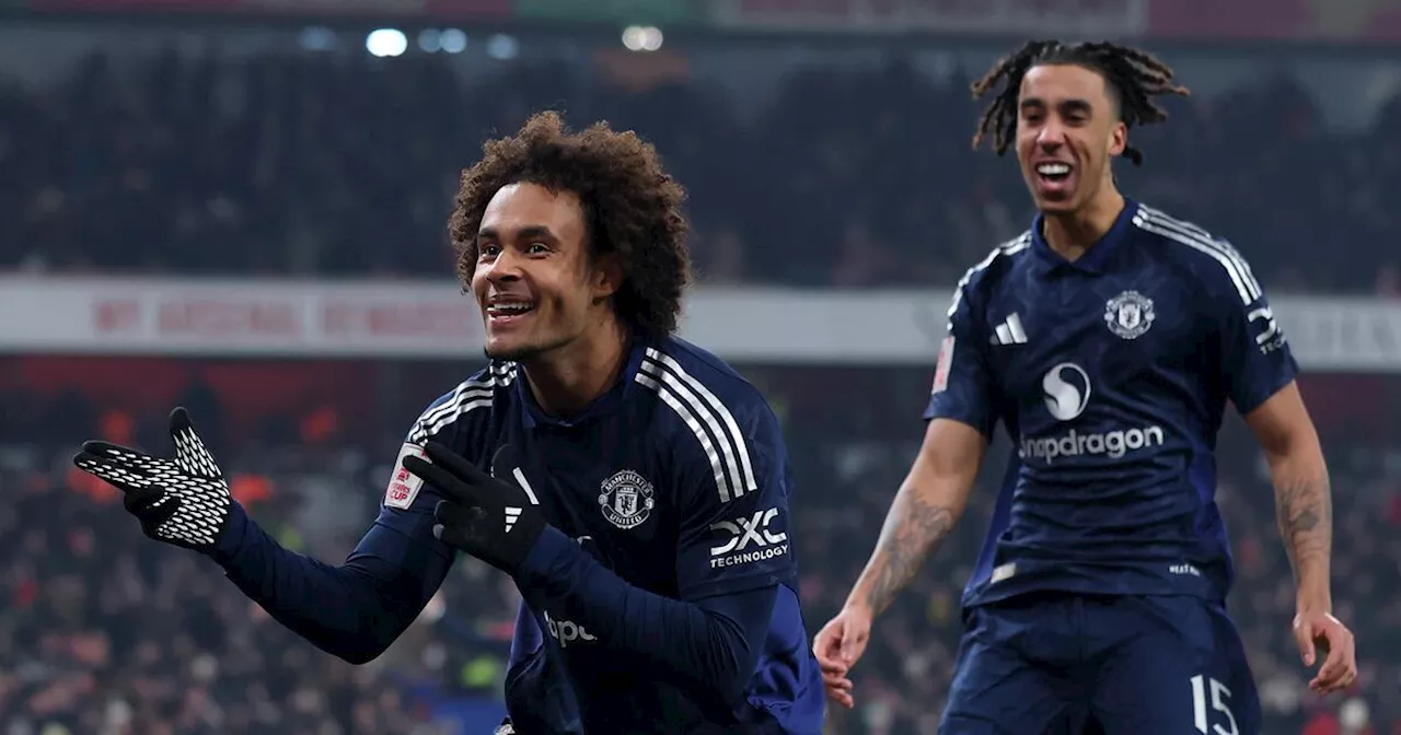 Zirkzee and Bayindir step up as 10-man Manchester United dump Arsenal out of FA Cup