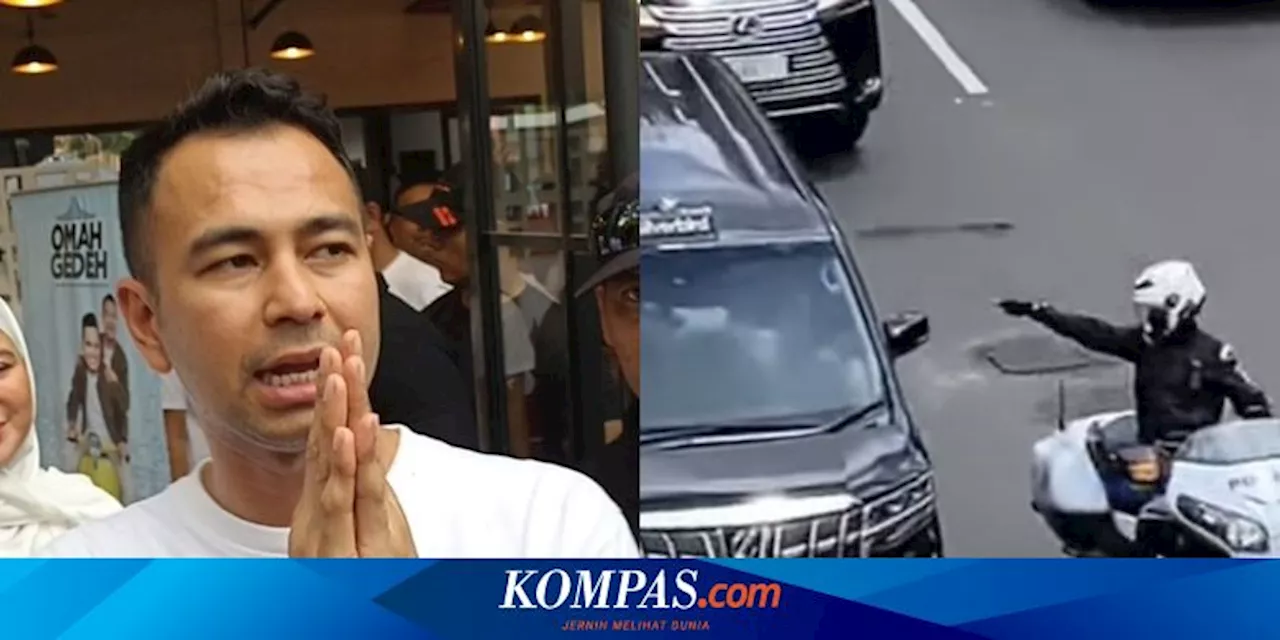 Raffi Ahmad Minta Maaf atas Video Mobil RI 36, Korlantas Polri Beri Permohonan Maaf