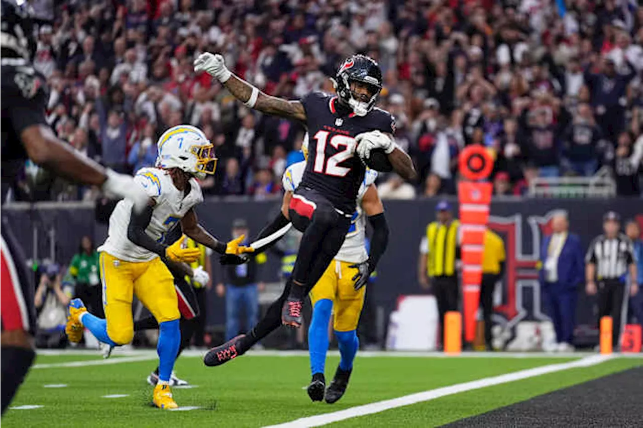 Texans wide receiver Nico Collins sets franchise playoff receiving yardage record, passing DeAndre Hopkins: ‘A blessing’