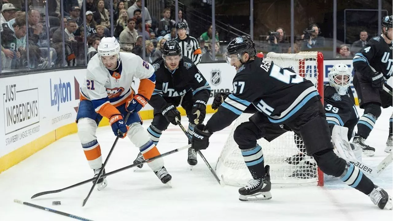 Barzal's late goal leads Islanders to 3rd straight road win, 2-1 over Utah