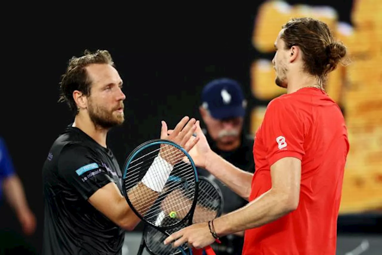 Vainqueur de Lucas Pouille, Alexander Zverev se qualifie pour le deuxième tour de l'Open d'Australie