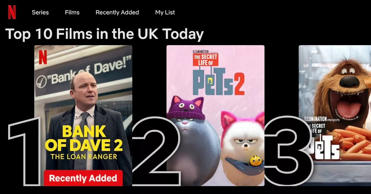 Bank of Dave sequel hits number one spot on Netflix