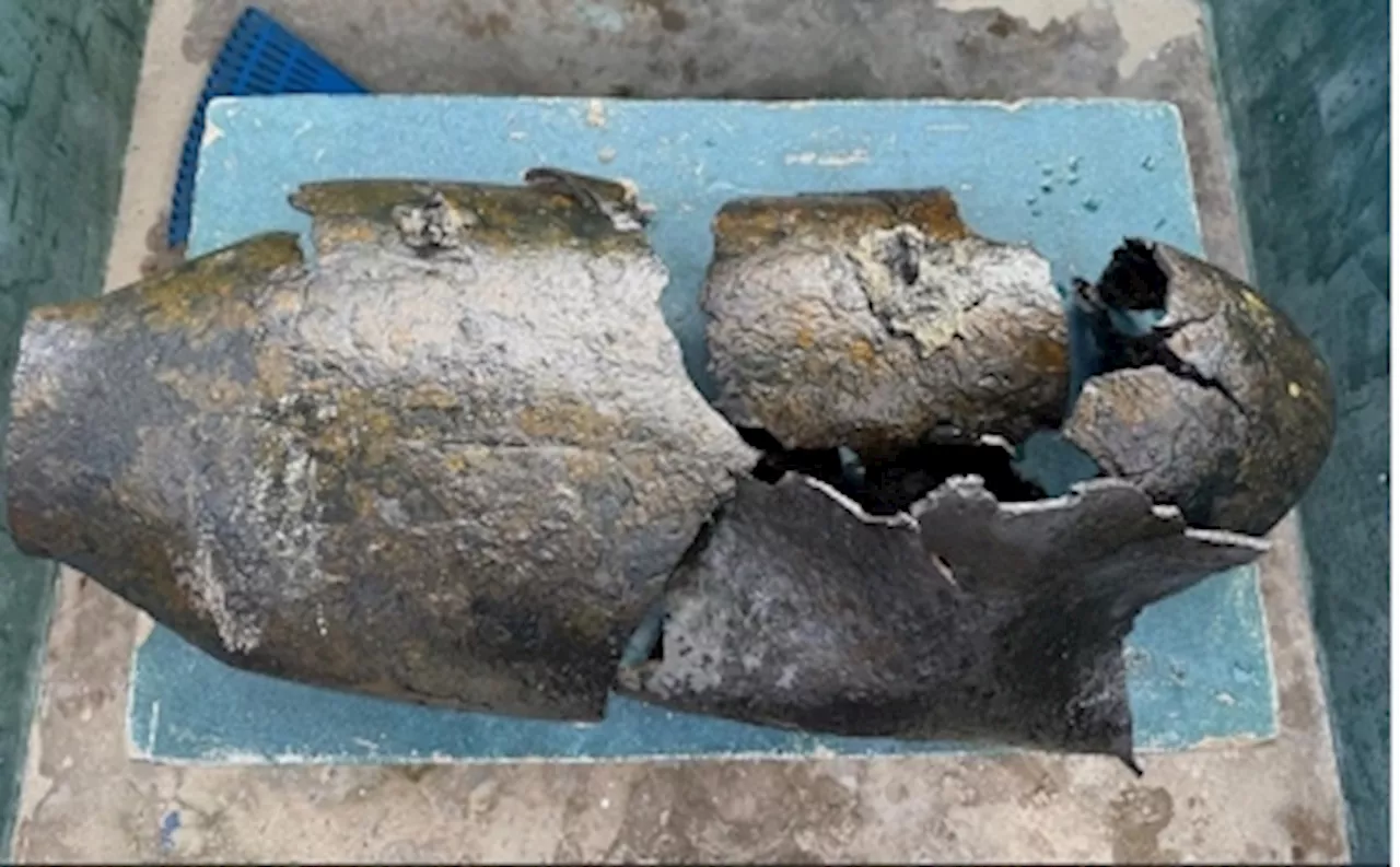 Unexploded ordnance: WWII-era aerial bomb found near Pulau Sibuan safely destroyed by navy mine disposal team