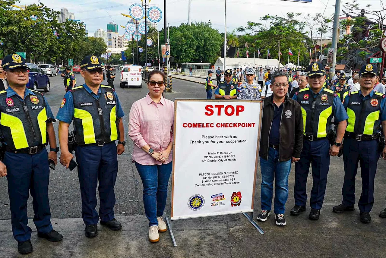 PNP, Comelec set up nearly 1,500 checkpoints nationwide as midterm election period starts