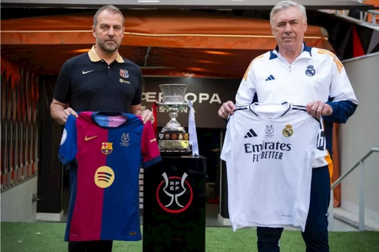 Real Madrid vs Barcelona Hansi Flick Optimis Bisa Raih Gelar Juara Piala Super Spanyol