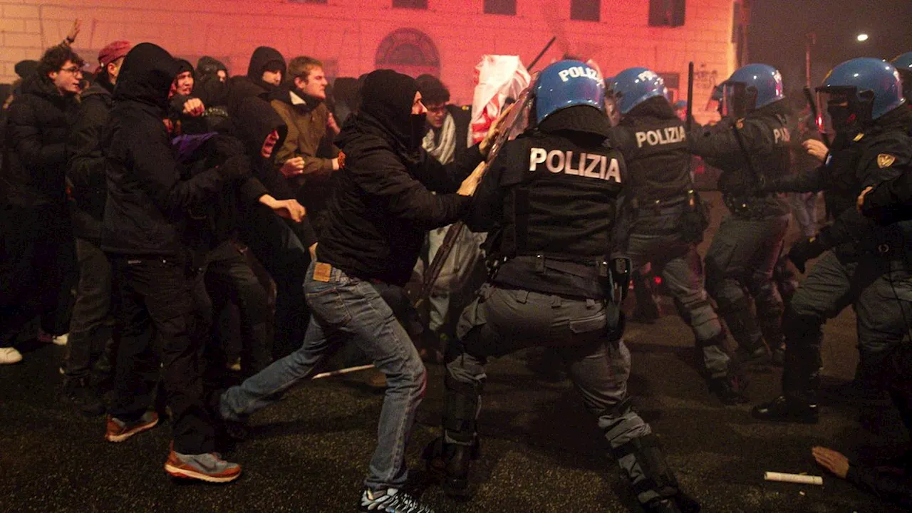 Scontri a Roma dopo la manifestazione per Ramy Elgaml