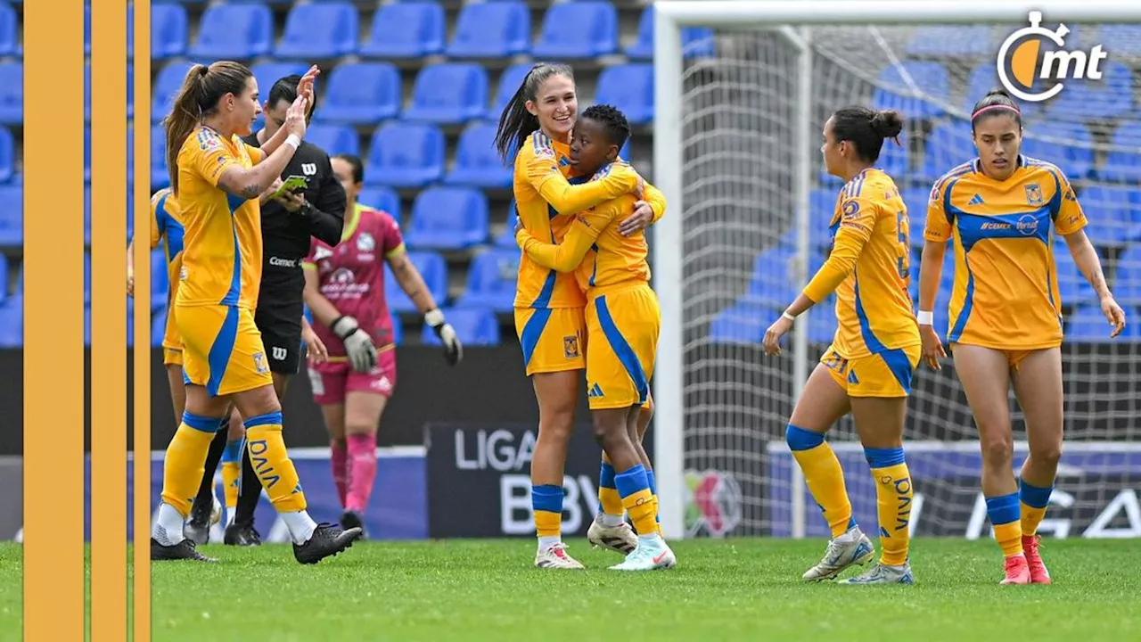 Tigres Femenil se reencuentra con la victoria tras GOLEAR a Puebla