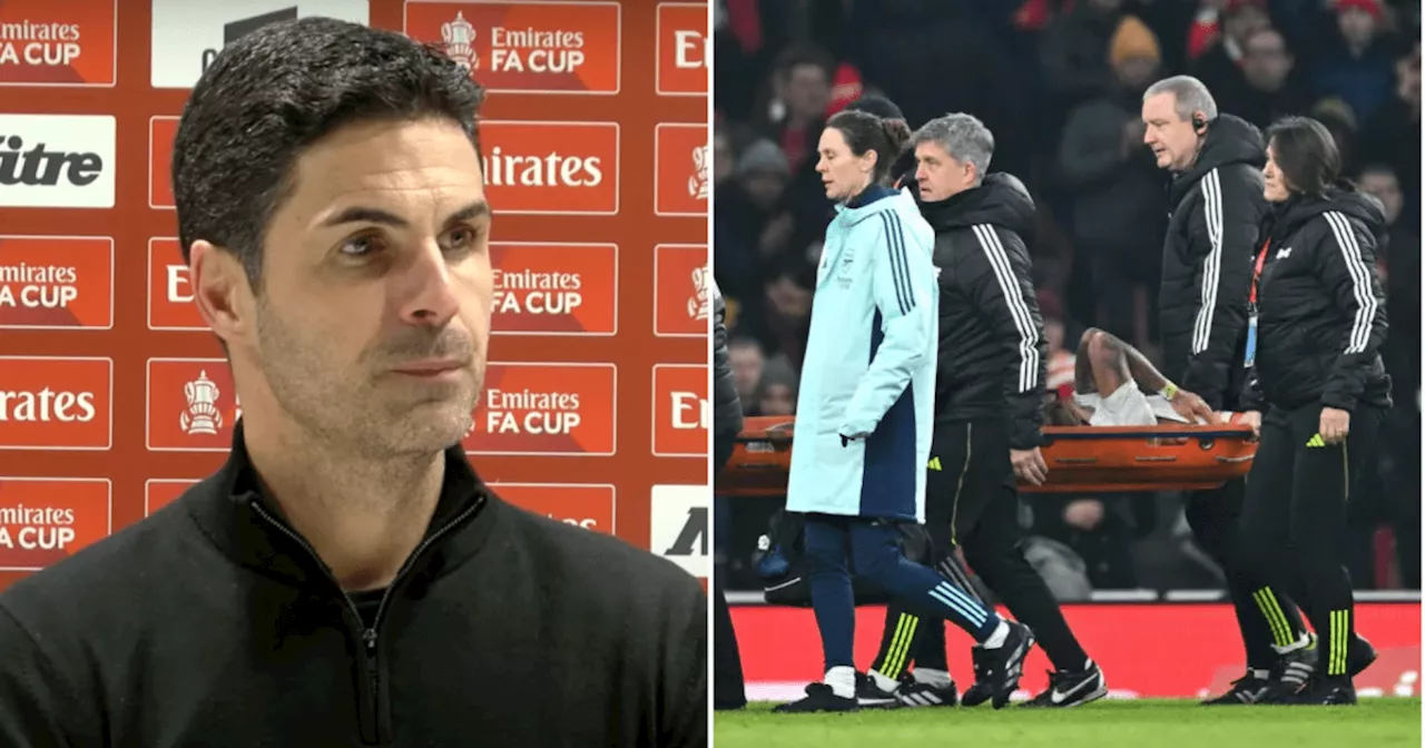 Mikel Arteta provides Gabriel Jesus injury update after Arsenal's defeat to Man Utd