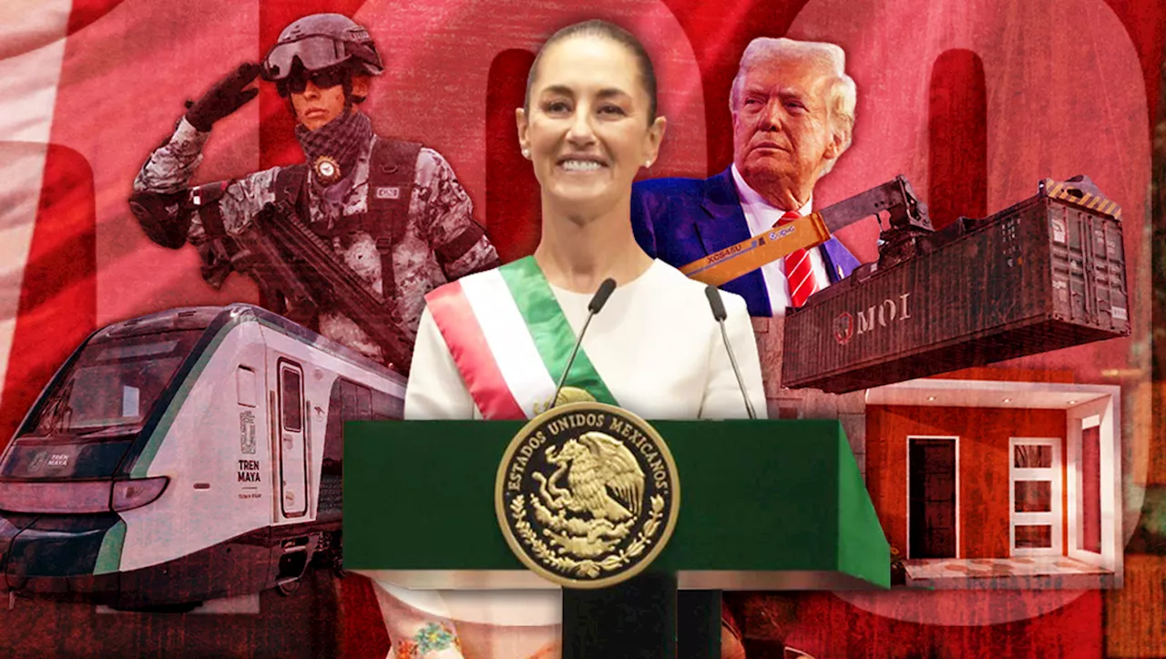 Seguridad, Trump y reformas: los 100 días que definieron el rumbo de Claudia