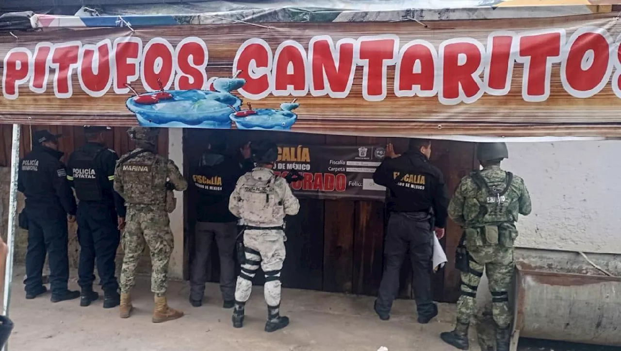 Van 505 bares y 'chelerías' aseguradas en Edomex por 'Operativo Atarraya'