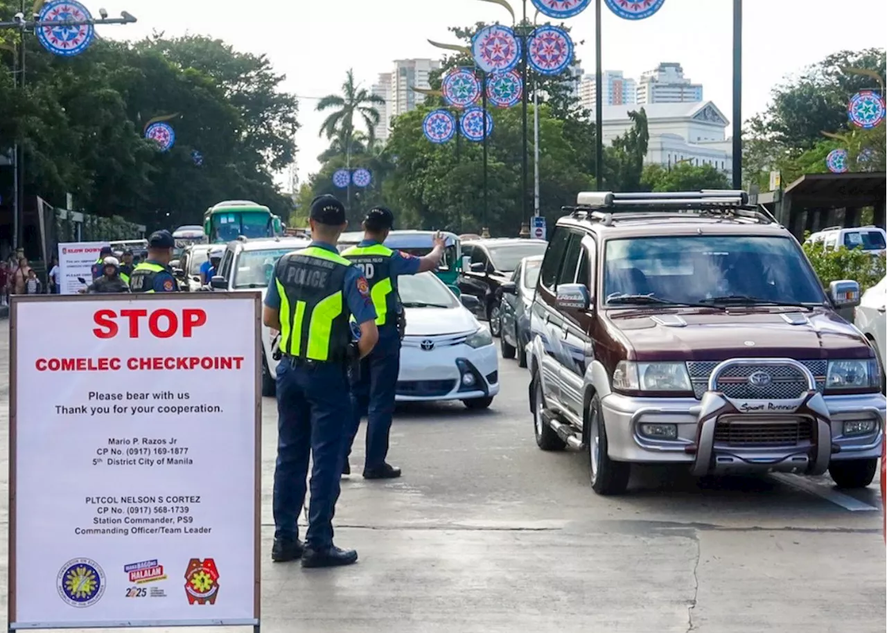 PNP boosts checkpoints as Comelec tightens security for 2025 elections