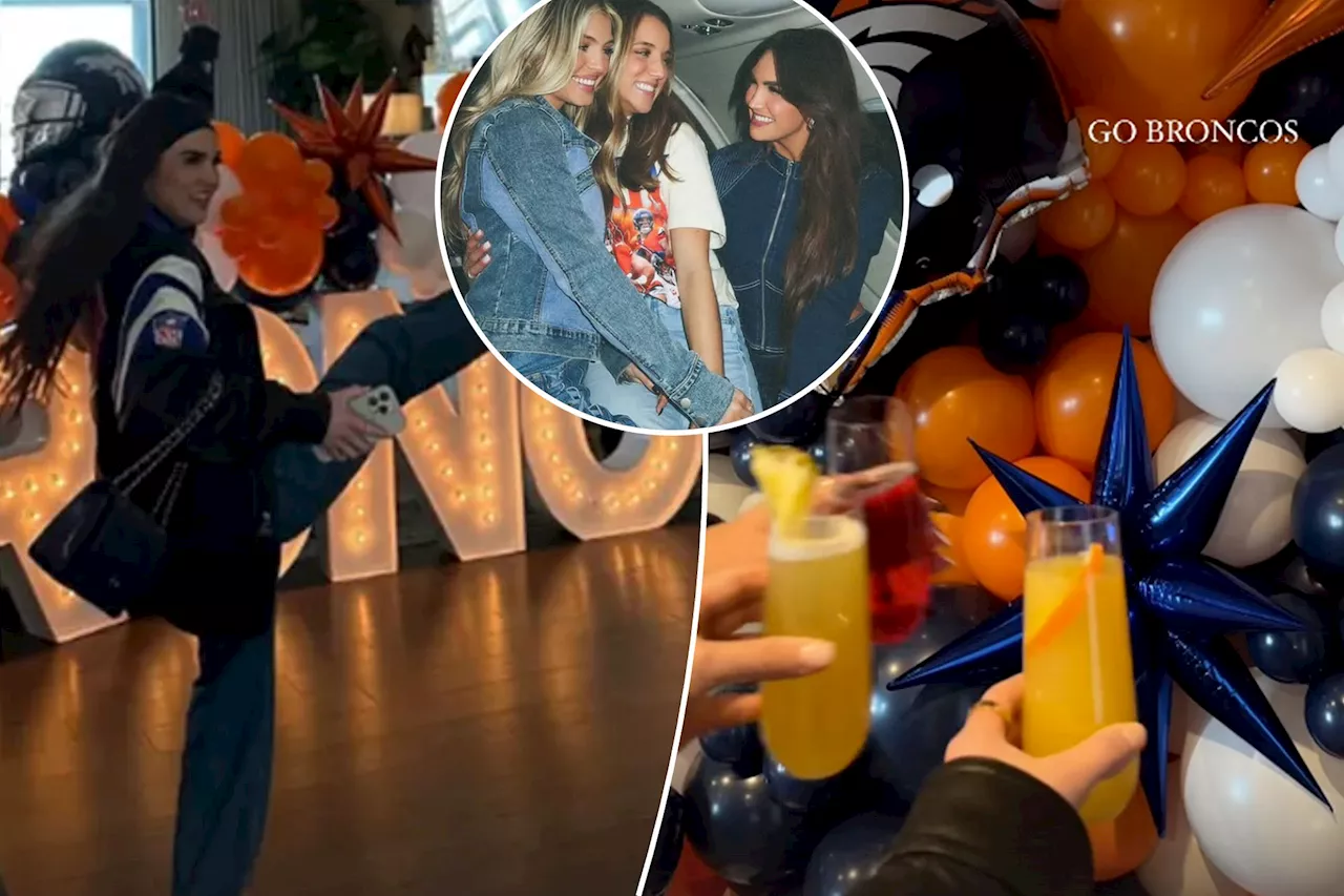 Broncos WAGs Host Playoff Viewing Party from Home