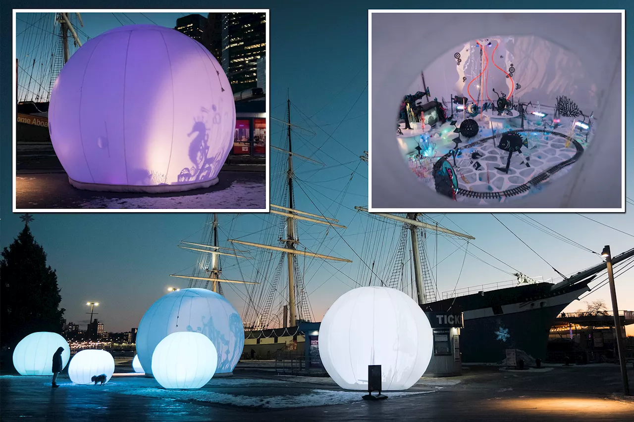 Glowing mysterious NYC orbs draw gawkers at stunning art installation: 'It's fantastic'