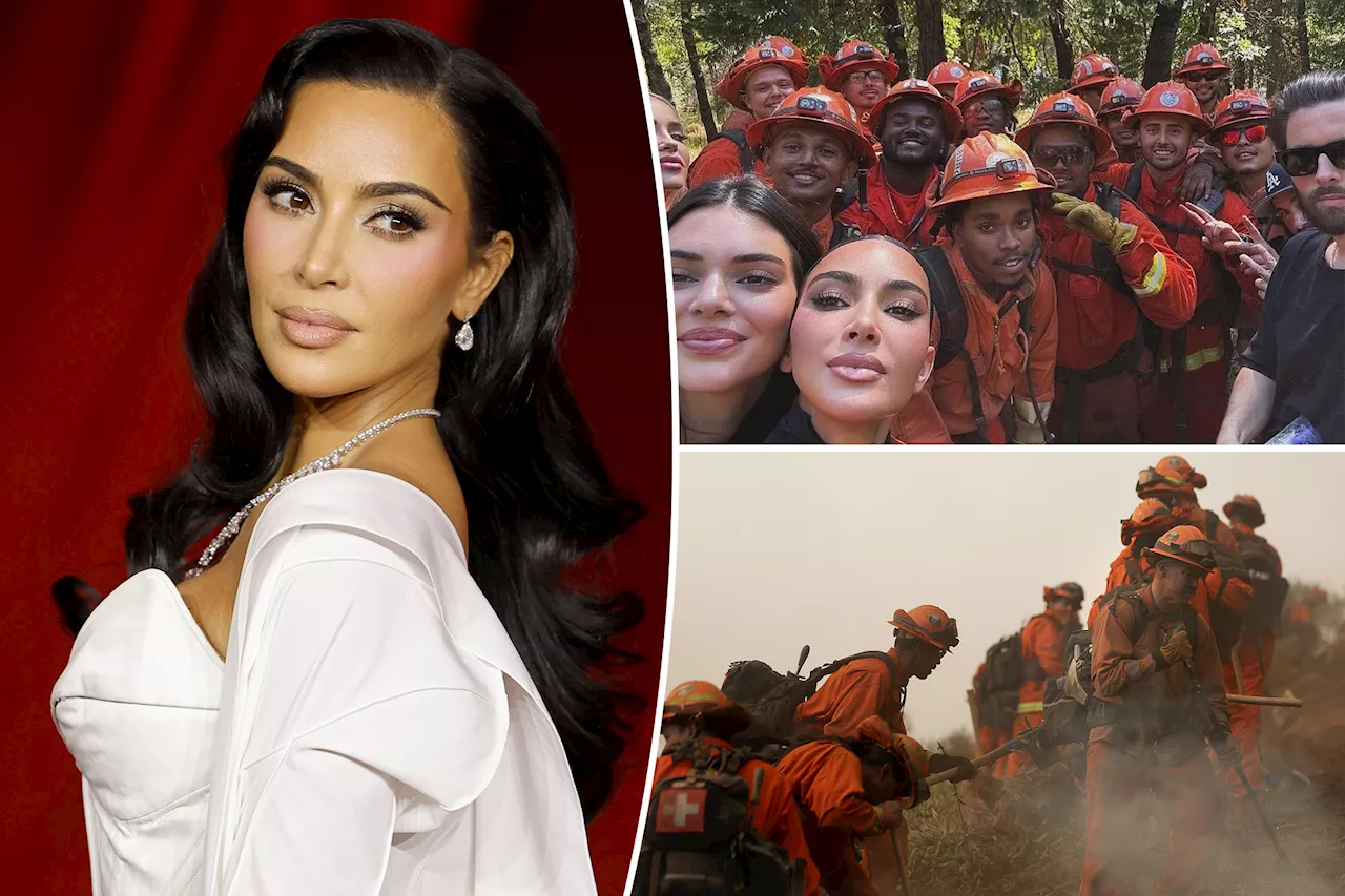 Kim Kardashian demands higher pay for inmates battling LA fires: 'I see them as heroes'