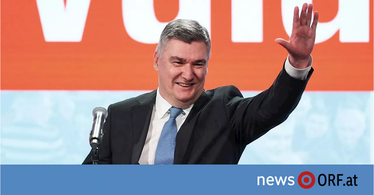 Erdrutschsieg für Milanovics: Kroatiens Präsident erhält zweiten Amtsmandat