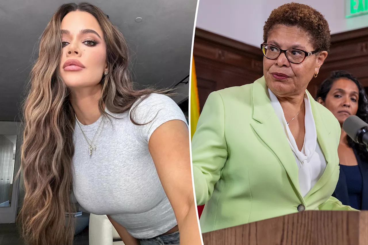 Khloé Kardashian slammed for calling out Mayor Karen Bass over response to LA fires