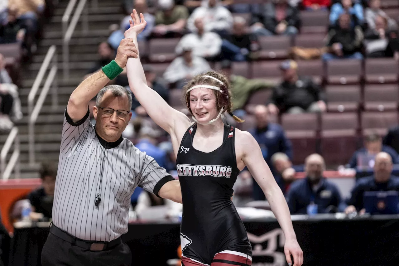 CD girls wrestlers best Gettysburg at Cumberland Valley Duals; Zoey Haines turns tables on Charlotte Gilfoil