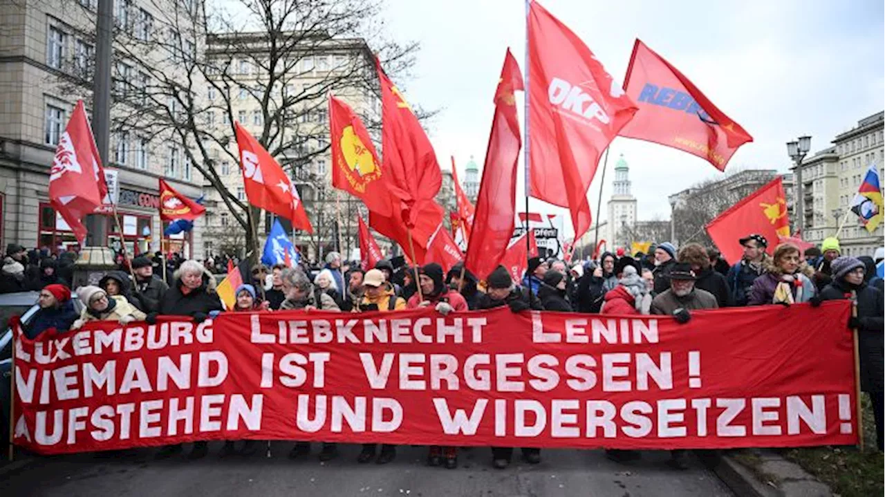 Liebknecht-Luxemburg-Gedenken in Berlin am Sonntag