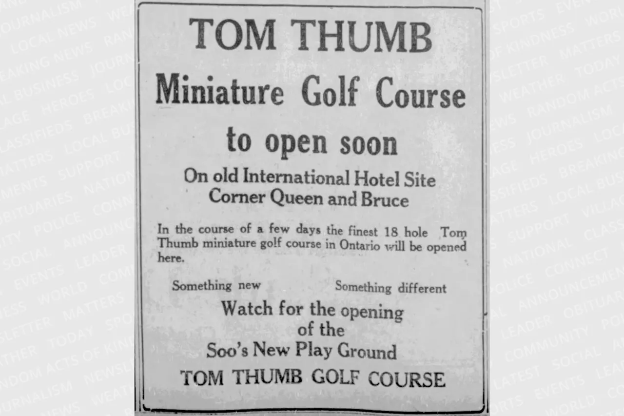 Sault Ste. Marie's Tom Thumb Golf Craze