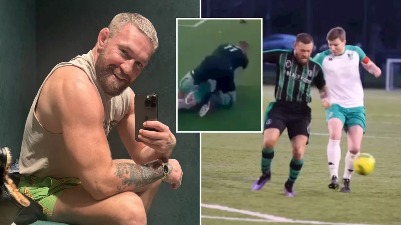 UFC fans can't believe what Conor McGregor posted on social media just hours before viral football performance