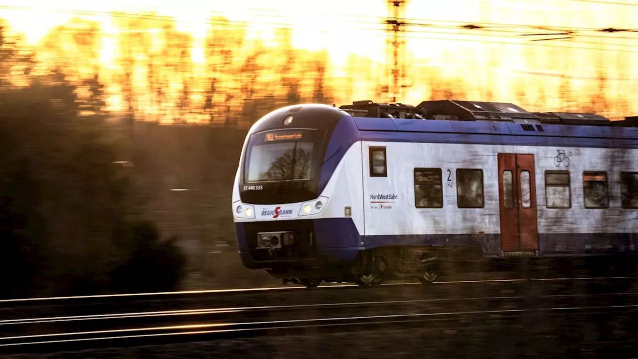 Autokollision mit Zug in Oldenburg