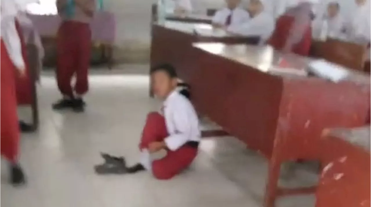 Hukum Siswa SD Belajar di Lantai karena Nunggak SPP, Netizen Sebar Tampang Sang Guru: Istri Abdi Negara?