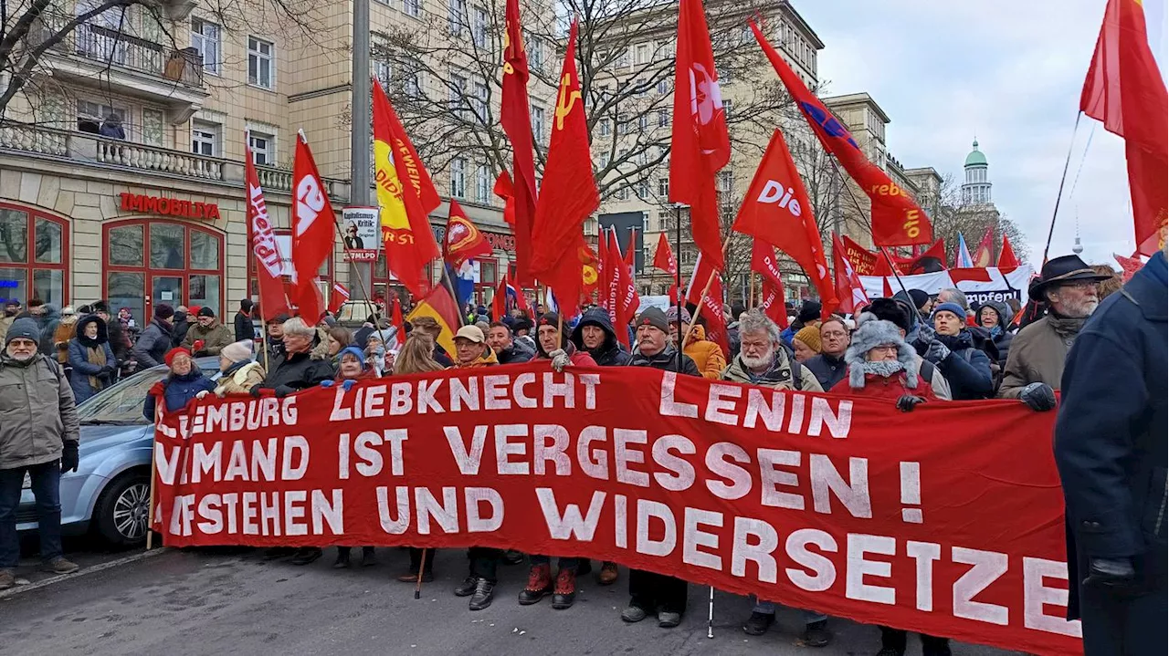 Aufheizte Stimmung bei Liebknecht-Luxemburg-Demo in Berlin