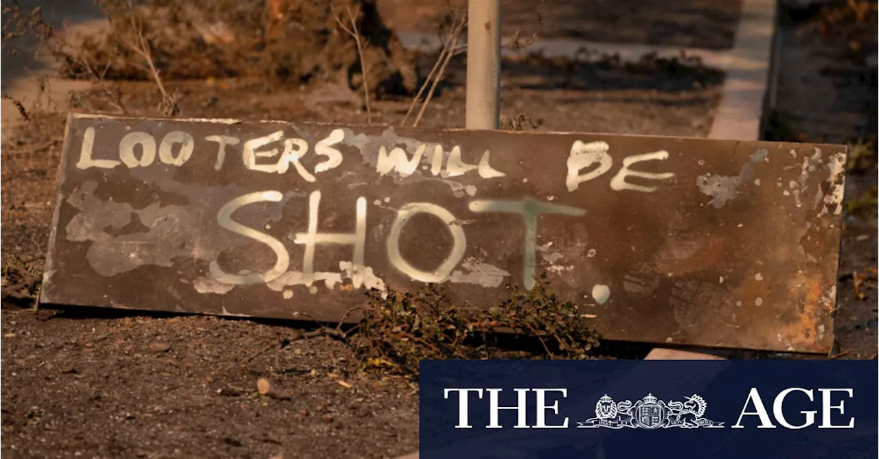 Looting Fears Grip Wildfire-Ravaged Communities