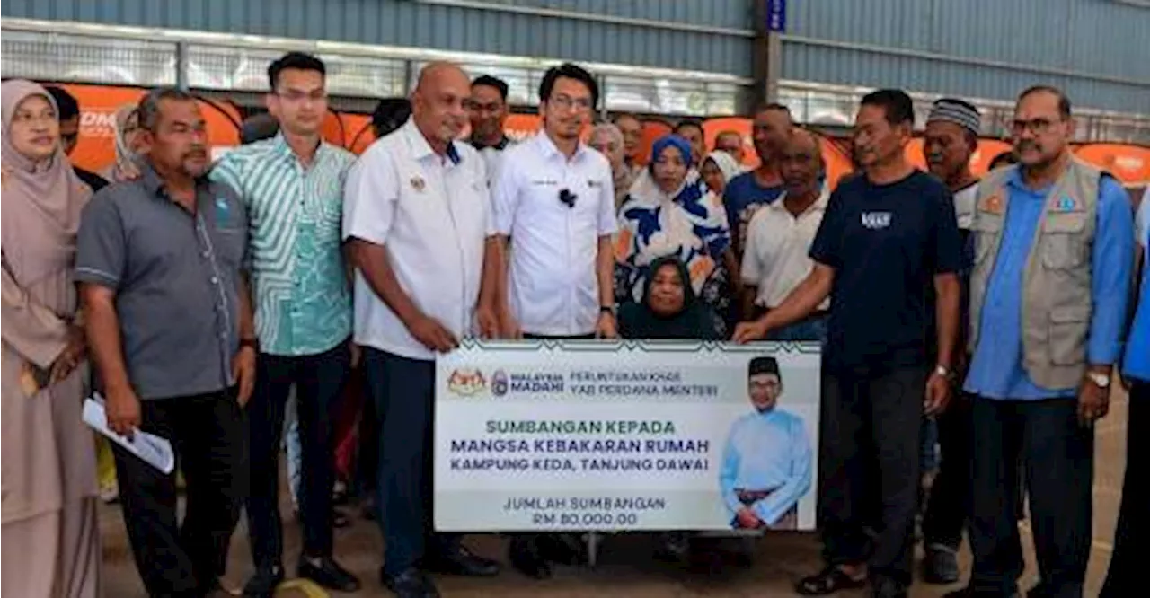 PM provides RM80,000 allocation to Tanjung Dawai fire victim