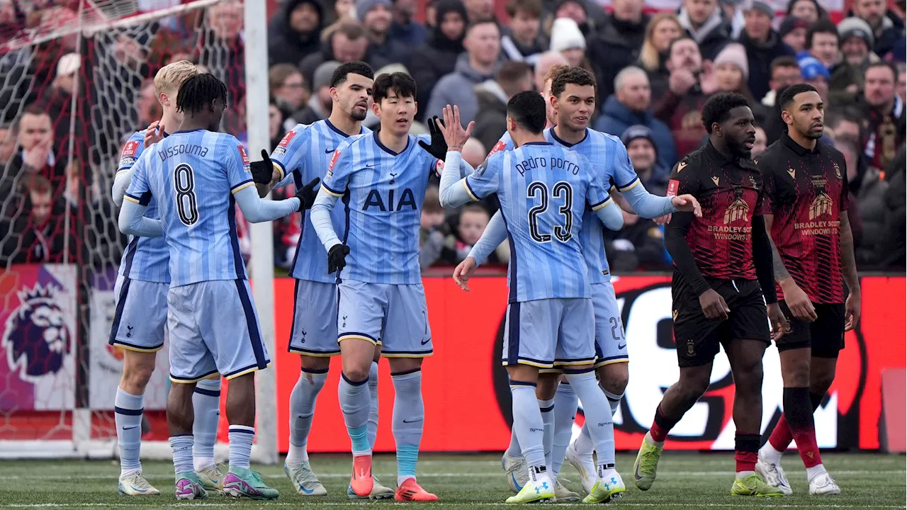 Tottenham Avoids FA Cup Upset Against Part-Time Tamworth