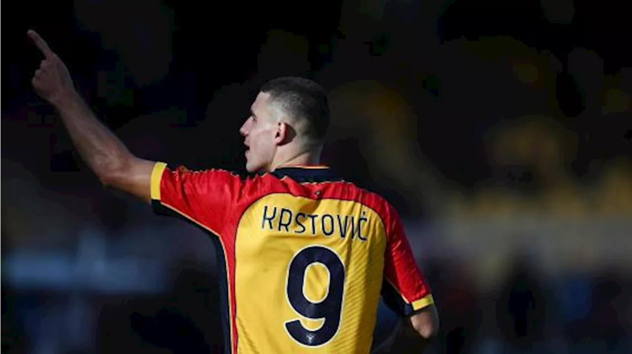 Il Lecce fa suo lo scontro salvezza di Empoli grazie a un super Krstovic