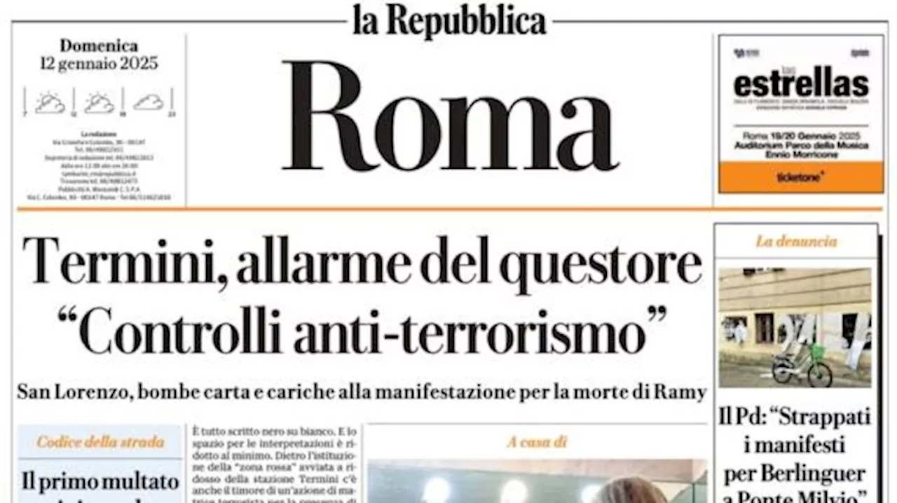 La Repubblica (ed. Roma): 'Roma a Bologna sognando Frattesi, un Ibra per la Lazio'