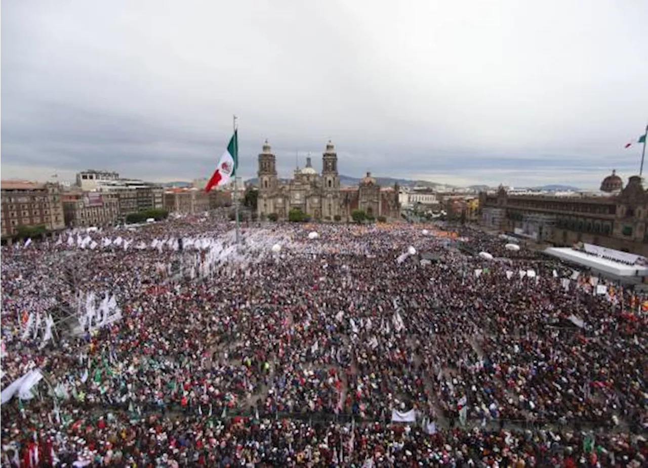 Acuden 350 mil personas a informe de Sheinbaum; sindicatos y Morena llenan el Zócalo