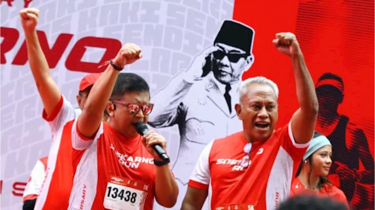 Hasto Kristiyanto Ikut Soekarno Run 2025