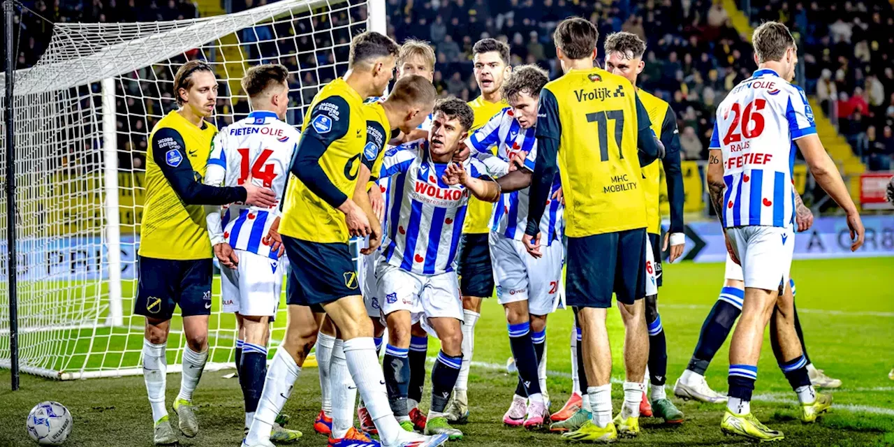 Heerenveen trekt aan het langste eind na spectaculair voetbalgevecht met NAC