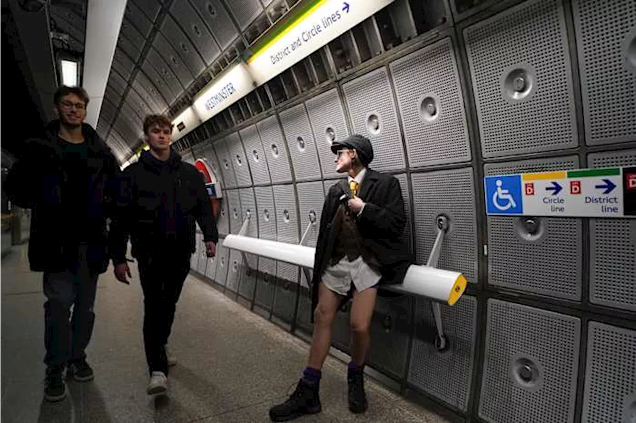 Londoners Strip Down for Annual 'No Trousers Tube Ride'